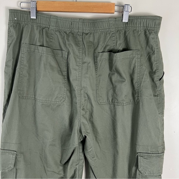Abercrombie & Fitch Relaxed Cargo Fit Pant Size 16 Women’s Utility Cotton Green - Picture 7 of 14